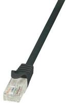 pvc tinklai - LogiLink Patchcord CAT 5e UTP 0.25m Black - 1 nuotrauka