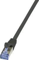 LogiLink Patch Cable Cat.6A from Cat.7 600 MHz S/FTP PIMF PrimeLine 0.5m Black