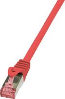 cu ftp cat6 - LogiLink Patch Cable Cat.6 S/FTP PIMF PrimeLine 0.25m Red - 1 nuotrauka