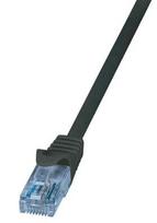 LogiLink Patch Cable Cat.6A 10GE Home U/UTP EconLine 0.5m Black