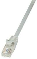pvc tinklai - LogiLink CAT 6 U/UTP Cable Grey 1m - 1 nuotrauka