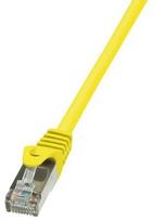 cat deklas - LogiLink Patch Cable Cat.6 F/UTP EconLine 1m Yellow - 1 nuotrauka
