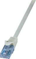 pvc tinklai - LogiLink Patch Cable Cat.6A 10GE Home U/UTP EconLine 3m Grey - 1 nuotrauka
