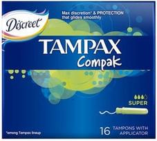 Tampax Descreet Compak Super Tampons 16pcs