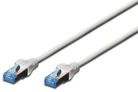 kabeliai ftp cat5e - Digitus CAT 5e FTP/STP Patch Cable Grey 1m - 1 nuotrauka