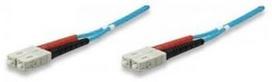 Intellinet SC-SC Fiber Optic Patch Cable OM-3 Blue 1m