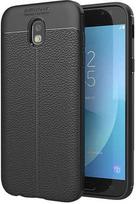 Hurtel Litchi Pattern Back Case For Samsung Galaxy J7 J730 Black