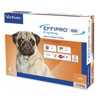 nuo erkiu sunims effipro - Virbac Effipro Duo užlašinamasis tirpalas šunims nuo blusų ir erkių, 2-10 kg - 2 nuotrauka
