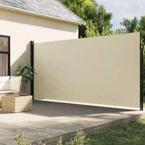 Ištraukiama šoninė markizė „Premium“, kreminė (Cream), 200x500 cm