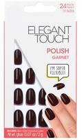 Elegant Touch Polished Garnet Acrylic Press-On False Nails 308 Short Length