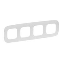 kistukiniai lizdai senukai - Keturvietis rėmelis Legrand Allure, balta (White) - 2 nuotrauka