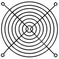 Ohne Hersteller Fan Grill 120mm Black