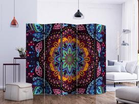 Širma Artgeist Colourful Kaleidoscope II Paravent0280_5Cz_J, įvairių spalvų, 225 cm x 172 cm