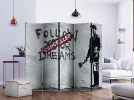 Širma Artgeist Dreams Cancelled (Banksy) II, įvairių spalvų, 225 cm x 172 cm