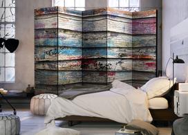 Širma Artgeist Colourful Wood II Paravent654, įvairių spalvų, 225 cm x 172 cm