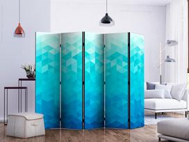 Širma Artgeist Azure Pixel II Paravent0070_5Cz_J, įvairių spalvų, 225 cm x 172 cm