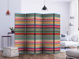 Širma Artgeist Subdued Stripes II Paravent0577_5Cz_J, įvairių spalvų, 225 cm x 172 cm
