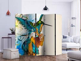 Širma Artgeist Bird'S Music II Paraventtc0170, įvairių spalvų, 225 cm x 172 cm