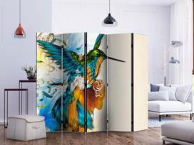 Širma Artgeist Bird'S Music Ii Paravent0582_5Cz_J, įvairių spalvų, 225 cm x 172 cm