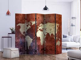 Širma Artgeist Iron Continents Ii Paraventtc1917_Os, įvairių spalvų, 225 cm x 172 cm