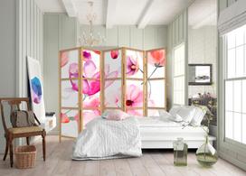 Širma Artgeist Floral Bliss Ii Paravent_Sj0004, įvairių spalvų, 225 cm x 172 cm