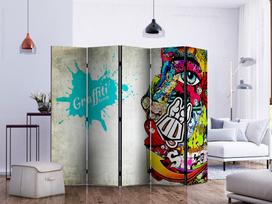 Širma Artgeist Graffiti Beauty II, įvairių spalvų, 225 cm x 172 cm
