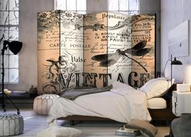 Širma Artgeist Vintage Correspondence II, įvairių spalvų, 225 cm x 172 cm