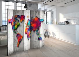 Širma Artgeist Concrete World Paravent665, įvairių spalvų, 225 cm x 172 cm
