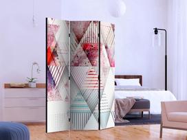 Širma Artgeist Triangular World Paraventtc0760, įvairių spalvų, 135 cm x 172 cm