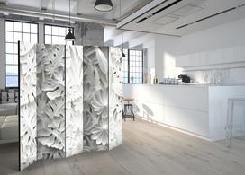 Širma Artgeist Alabaster Garden II, įvairių spalvų, 225 cm x 172 cm