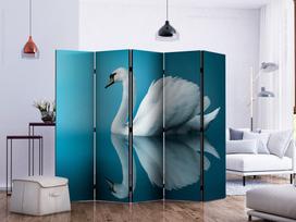 Širma Artgeist Swan - Reflection II, įvairių spalvų, 225 cm x 172 cm