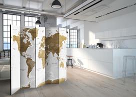 Širma Artgeist White Oceans Paravent864J, įvairių spalvų, 225 cm x 172 cm