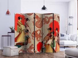 Širma Artgeist Geishas Ii Paravent1448J, įvairių spalvų, 225 cm x 172 cm