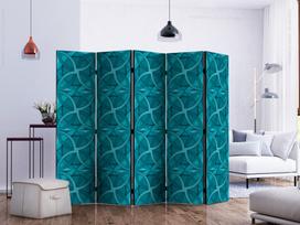 Širma Artgeist Geometric Turquoise II Paraventtc0074_Os, įvairių spalvų, 225 cm x 172 cm