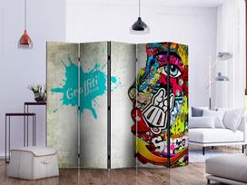 Širma Artgeist Graffiti Beauty II Paraventtc1816_Os, įvairių spalvų, 225 cm x 172 cm