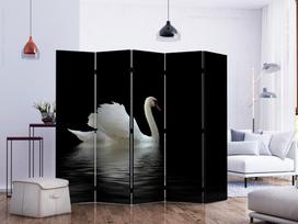 Širma Artgeist Swan (Black And White) II, įvairių spalvų, 225 cm x 172 cm