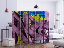 Širma Artgeist Street Art - Graffiti II Paraventtc2039, įvairių spalvų, 225 cm x 172 cm