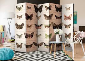 Širma Artgeist Retro Style: Butterflies Ii Paravent1030J, įvairių spalvų, 225 cm x 172 cm