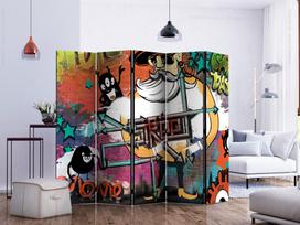 Širma Artgeist Street Movie II Paraventtc1954, įvairių spalvų, 225 cm x 172 cm