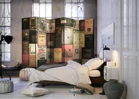 Širma Artgeist Books Of Paradise II, įvairių spalvų, 225 cm x 172 cm