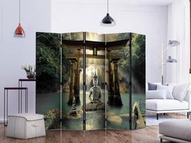 Širma Artgeist Buddha Smile II Paraventtc1980, įvairių spalvų, 225 cm x 172 cm
