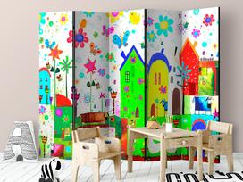 Širma Artgeist Happy Farm II Paraventtc0524, įvairių spalvų, 225 cm x 172 cm