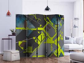 Širma Artgeist Dynamic Paths II Paraventtc0606_Os, įvairių spalvų, 225 cm x 172 cm
