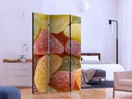 Širma Artgeist Tasty Fruit Jellies Paraventtc0688, įvairių spalvų, 135 cm x 172 cm