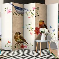 Širma Artgeist Bird Song II Paravent1071, įvairių spalvų, 225 cm x 172 cm