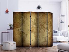 Širma Artgeist Old Map II Paraventtc1834_Os, įvairių spalvų, 225 cm x 172 cm