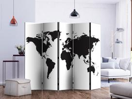 Širma Artgeist Black & White World II, įvairių spalvų, 225 cm x 172 cm