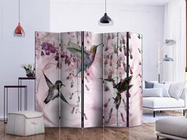 Širma Artgeist Flying Hummingbirds (Pink) II, įvairių spalvų, 225 cm x 172 cm