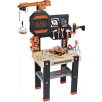 kranas zaislas - Smoby Black & Decker dirbtuvės su kranu + 94 priedai - 3 nuotrauka