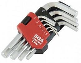 Ega Hex Key Set Short 1.5-10mm